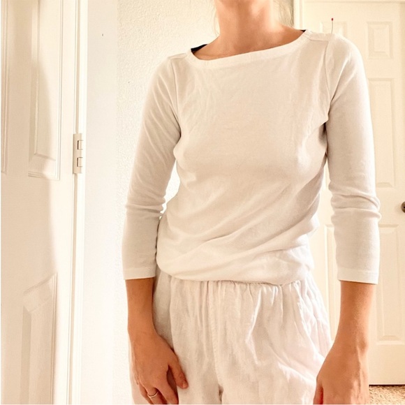 Charter Club White Coastal Top - Picture 2 of 4